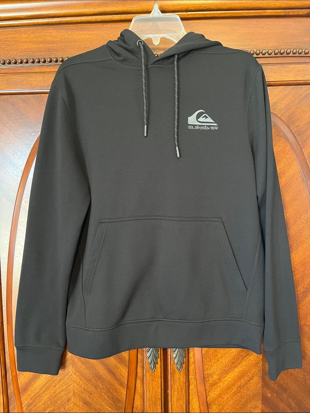 Quiksilver Black Logo Pullover Hoodie